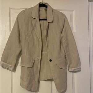 Raquel Allegra Linen Blazer